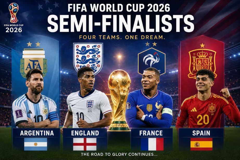 FIFA World Cup 2026 Semi-finals: Argentina, England, France and Spain Eye a Place in the Final