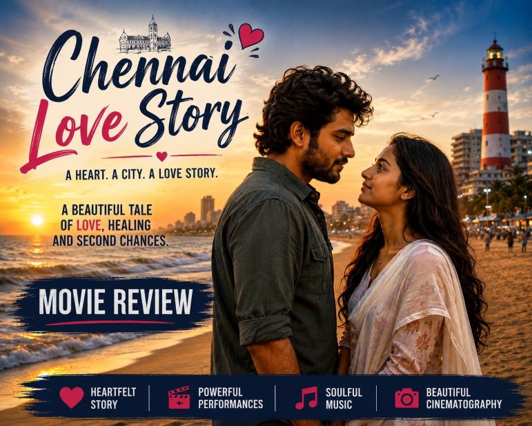 Chennai Love Story Review: A Heartfelt Romantic Drama with Soulful Performances .  Rating (2.5/5)