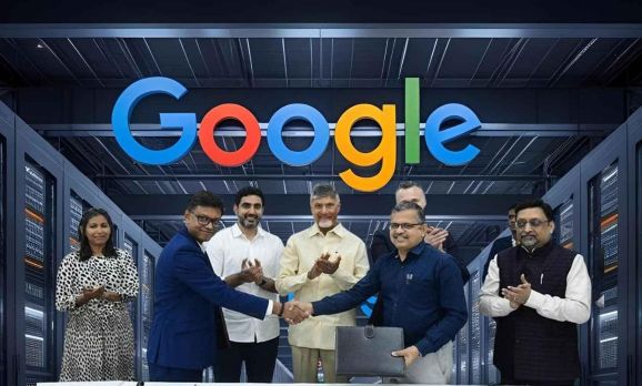 Foundation Stone Laid for Google Mega  Data Centre  Project in Andhra Pradesh